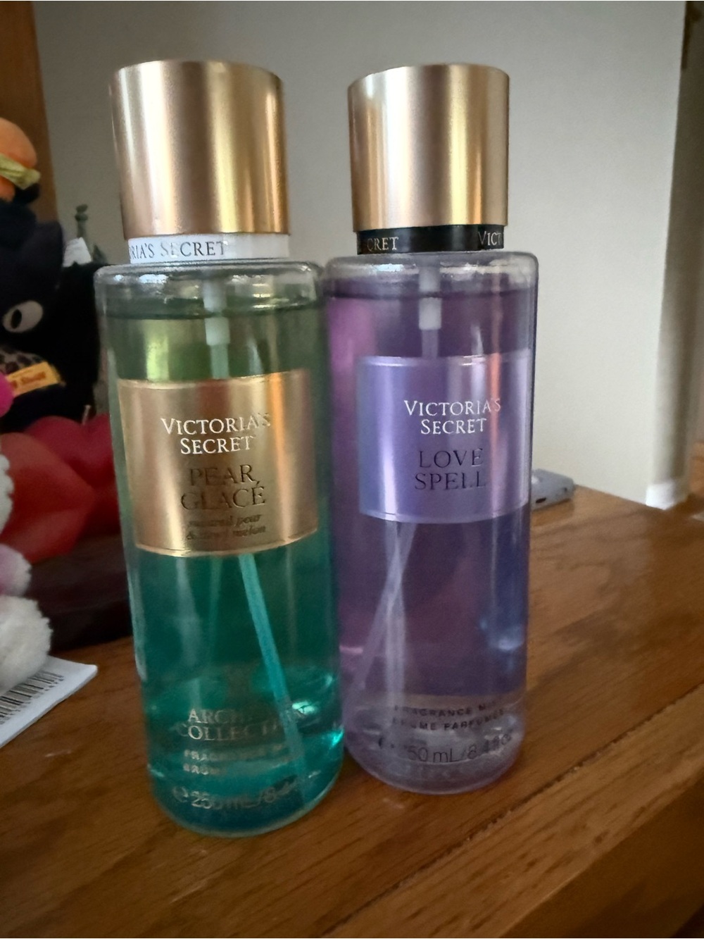 Victoria's Secret Pear Glace & Love Spell Body Mists